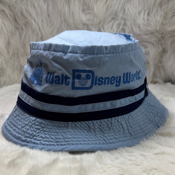 Vintage Walt Disney World Bucket Hat Light Blue/Navy Blue OS - Picture 1 of 7